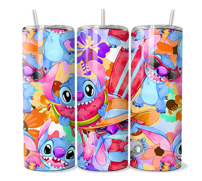 Stitch Beach Summer - Tumbler