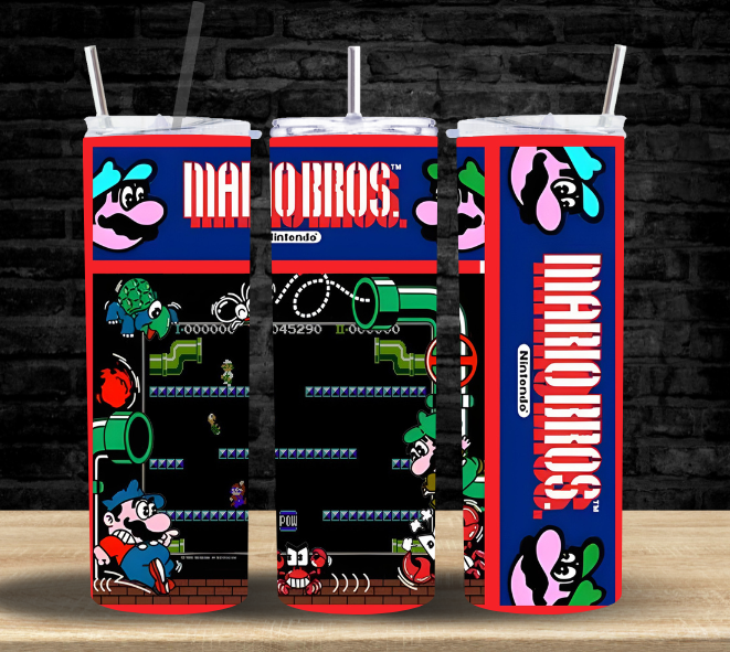 Mario Bros Arcade Game - Tumbler