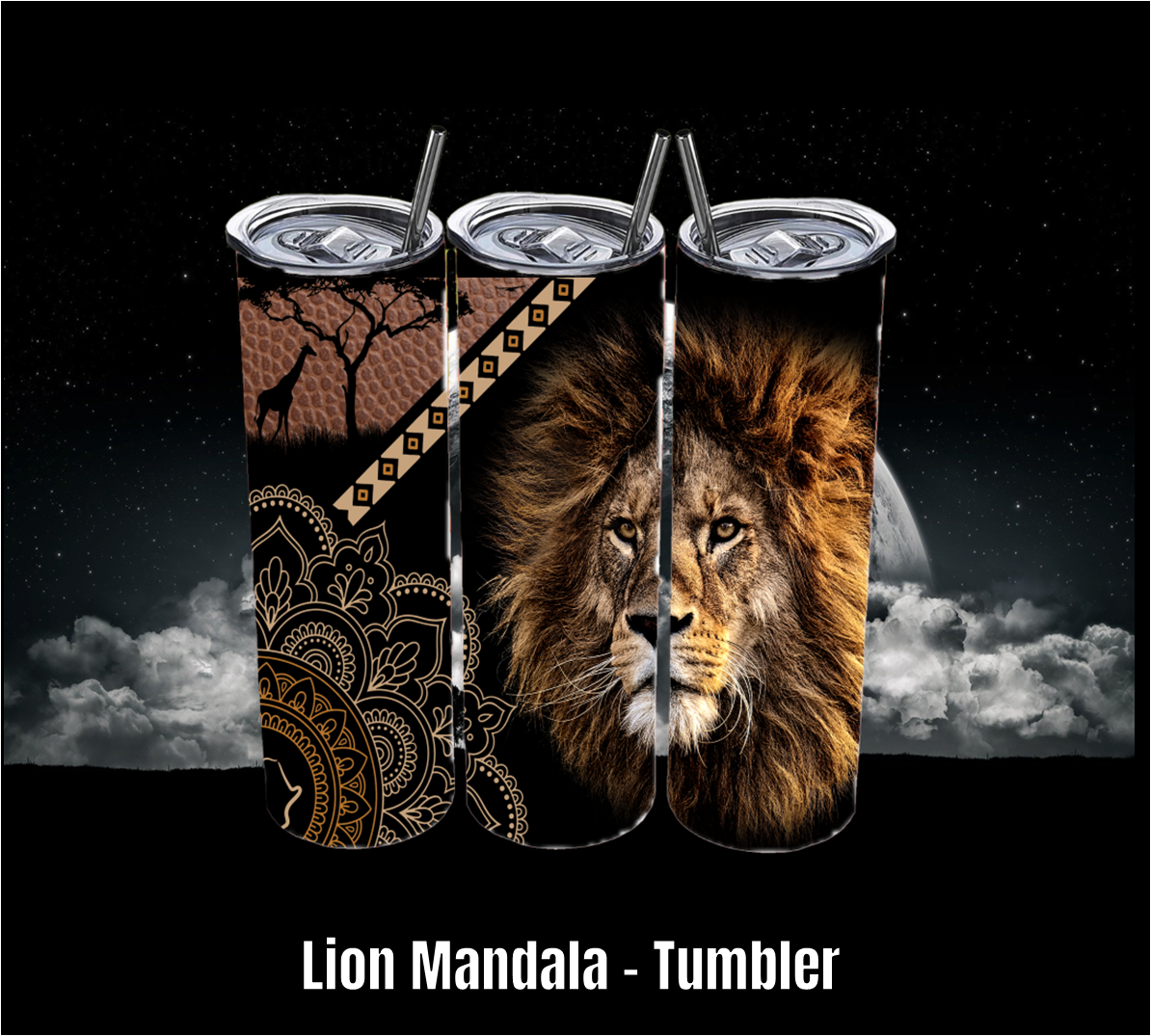 Lion Mandala - Tumbler