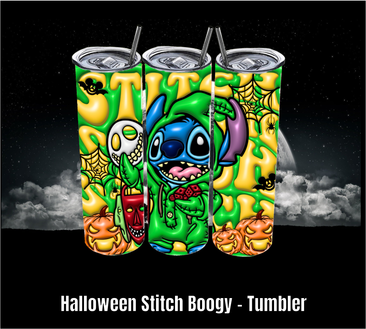 Halloween Stitch Booey - Tumbler