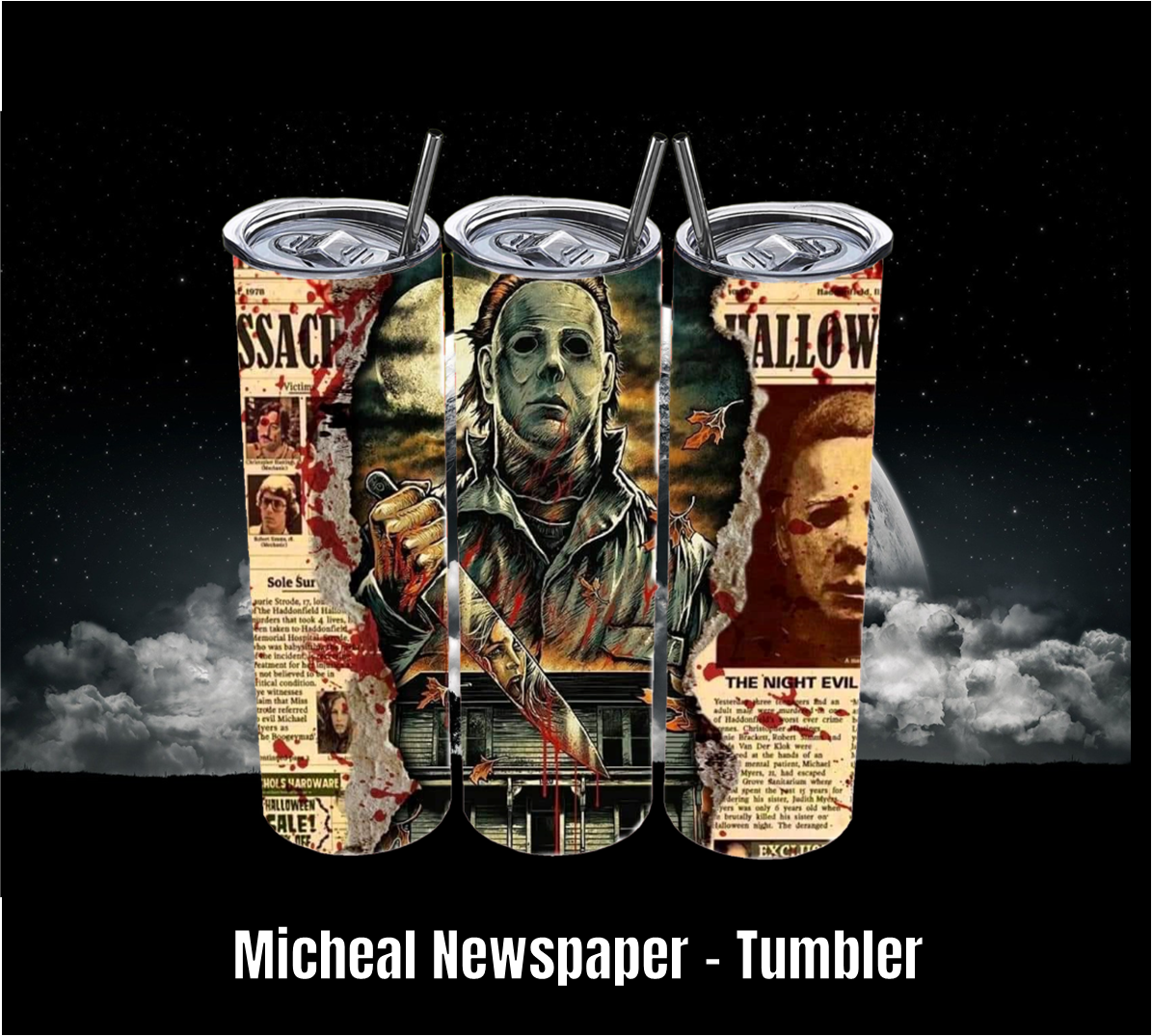 Micheal Newspaper - Tumbler