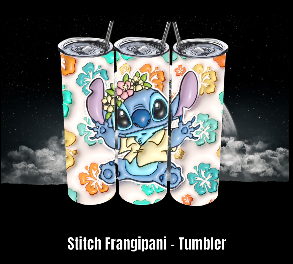 Stitch Frangipani - Tumbler