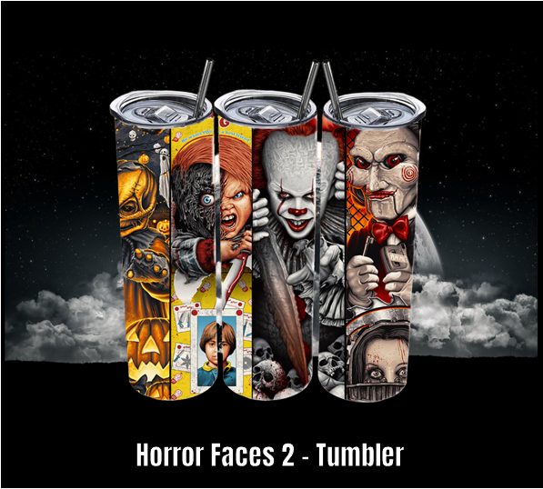 Horror Faces 2 - Tumbler