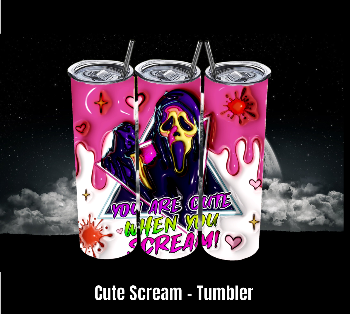 Cute Scream - Tumbler