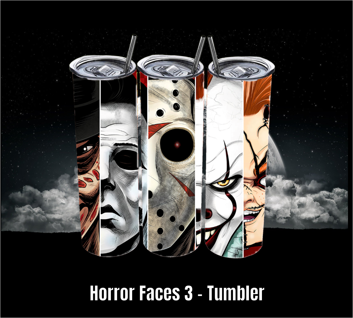Horror Faces 3 - Tumbler