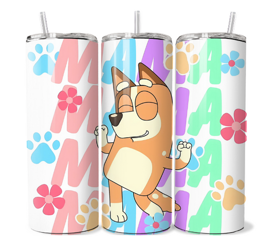 Bluey Mama Pastel - Tumbler