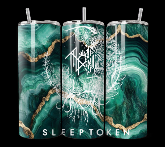 Sleep Token Teal Agate - Tumbler