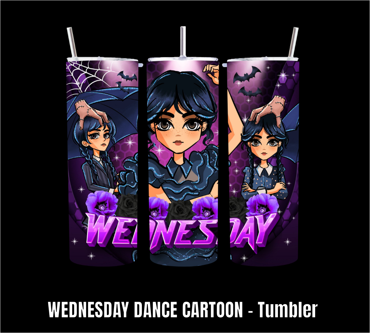 Wednesday Dance Cartoon - Tumbler