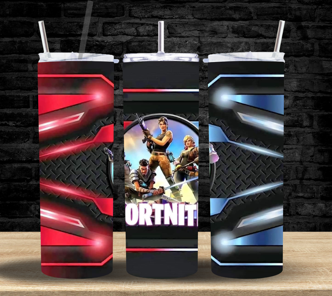 Fortnite Red Blue - Tumbler