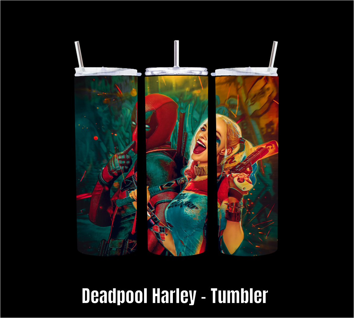 Deadpool Harley - Tumbler