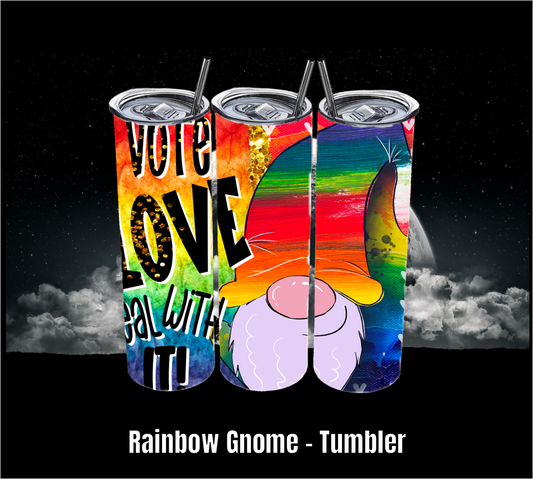 Rainbow Gnome - Tumbler