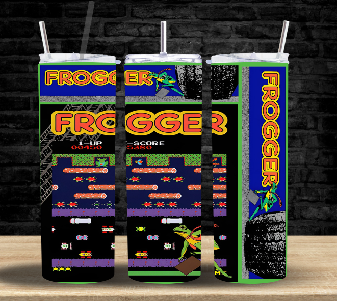 Frogger Arcade Game - Tumbler