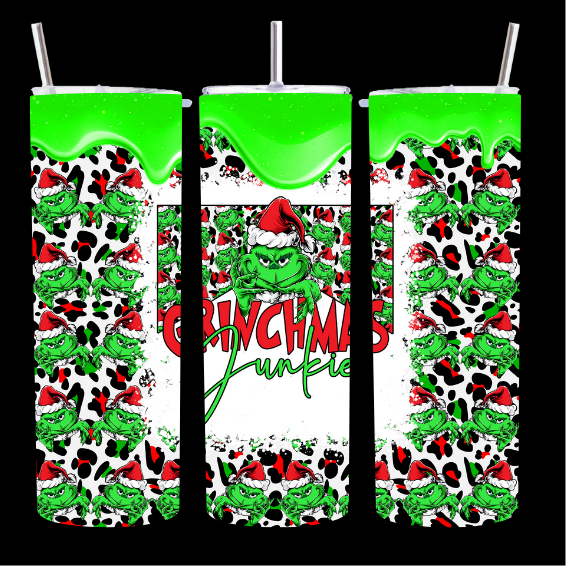 Grinch Junkie - Tumbler