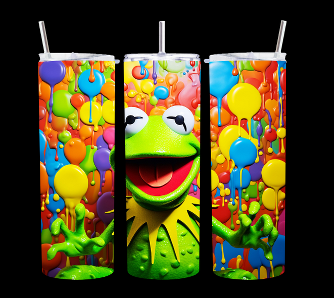 Rainbow Kermit - Tumbler