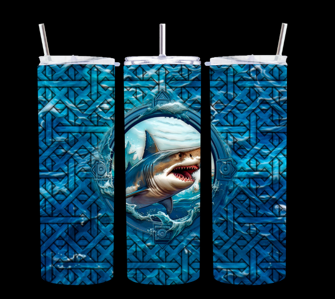 Blue Shark - Tumbler