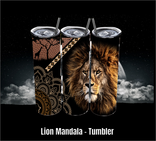Lion Mandala - Tumbler