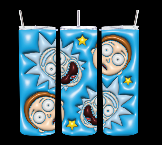 Rick Morty Heads - Tumbler