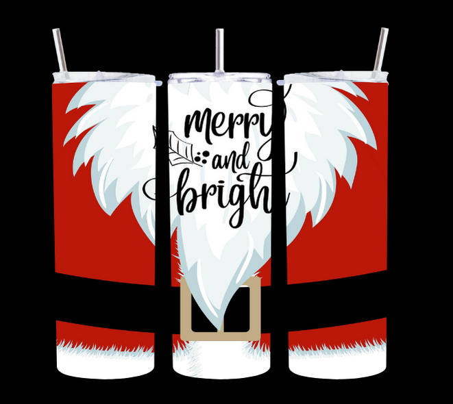 Santa's Merry & Bright - Tumbler