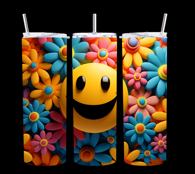 3D Smiley - Tumbler