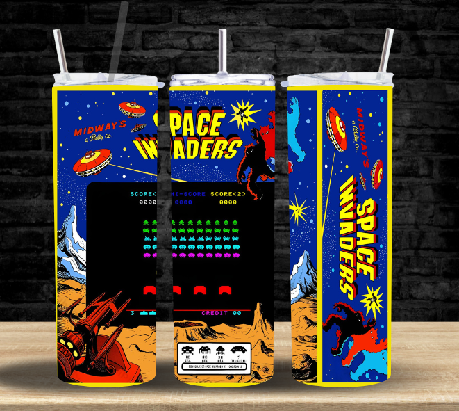 Space Invaders Arcade Game - Tumbler