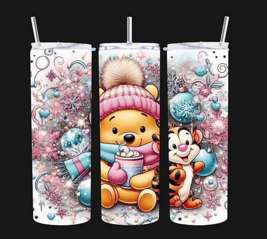 Christams Baby Pooh - Tumbler