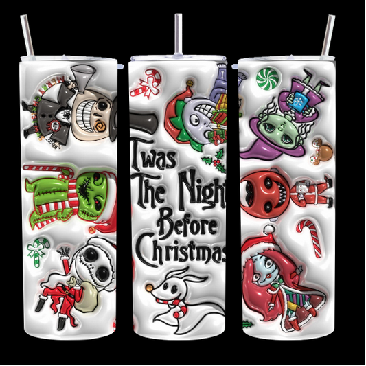 Nightmare Before Christmas Puff - Tumbler