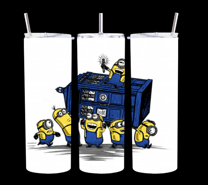 Minions Tardis - Tumbler