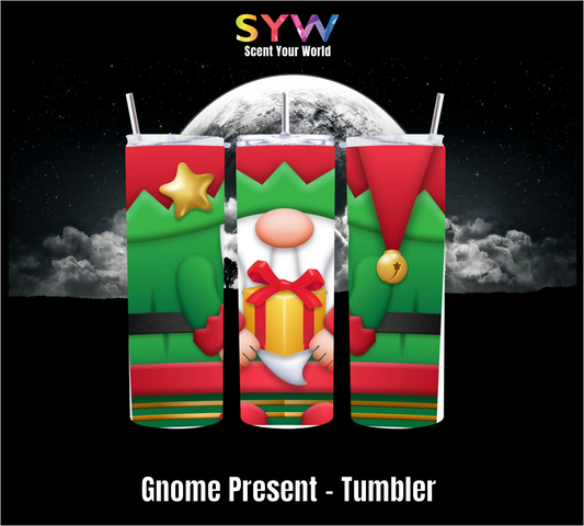 Gnome Present - Tumbler