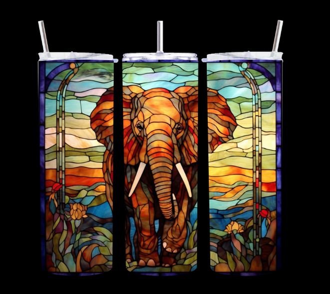 Elephant Mosaic - Tumbler