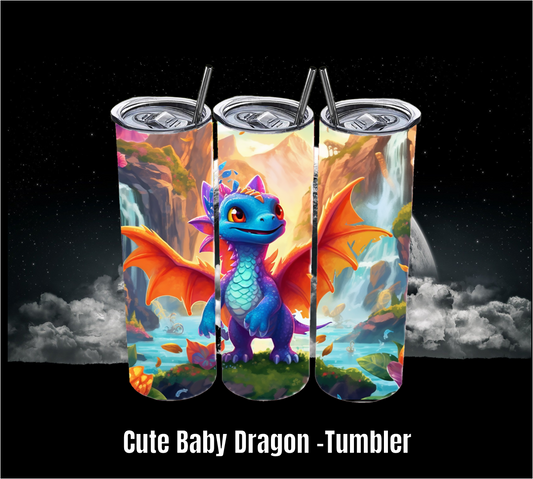 Cute Baby Dragon - Tumbler