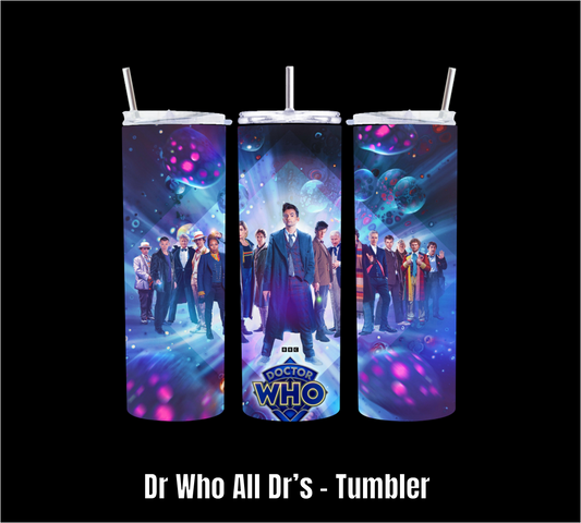 Dr Who All Drs - Tumbler