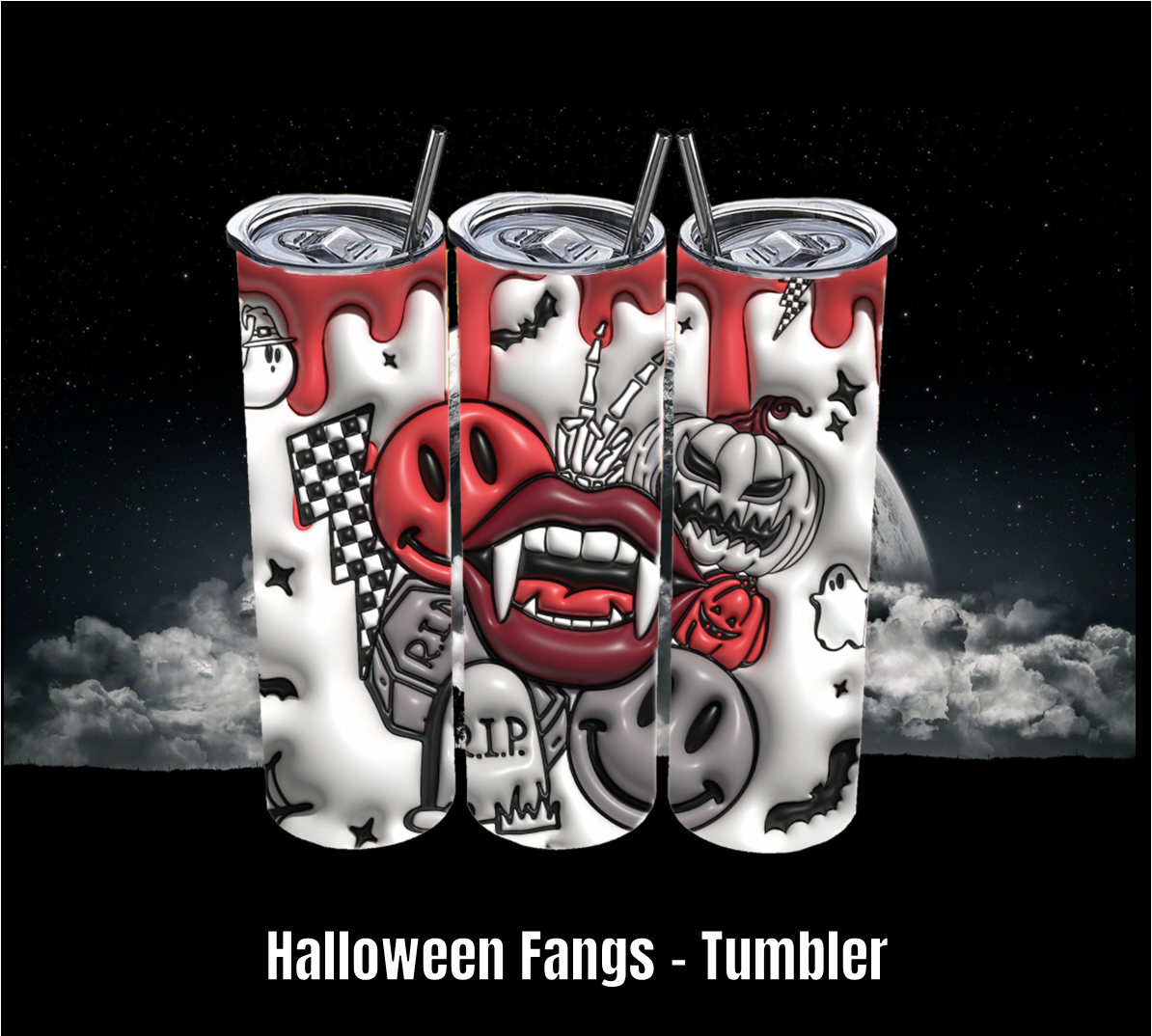 Halloween Fangs - Tumbler
