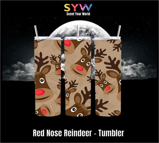 Red Nose Reindeers - Tumbler