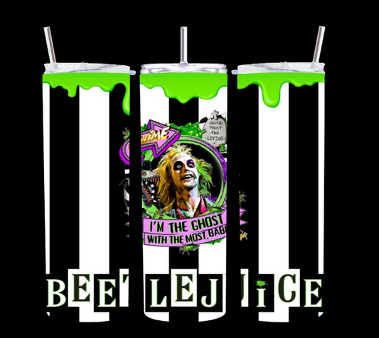 Beetle Juice Green Slime - Tumbler