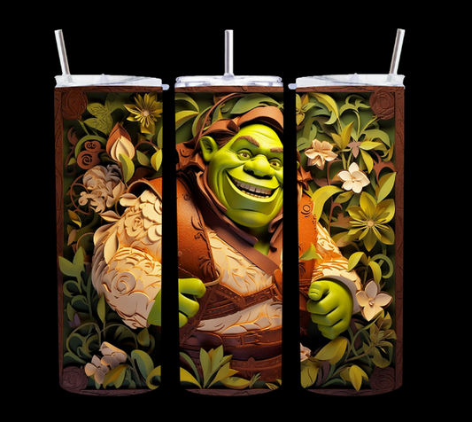 Shrek Flowers - Tumbler