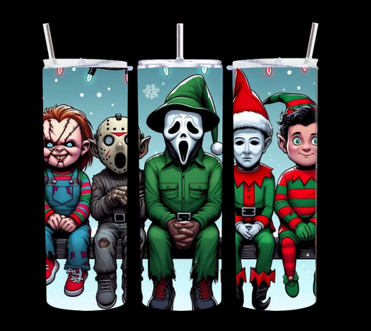 Horror ELF on the shelf - Tumbler