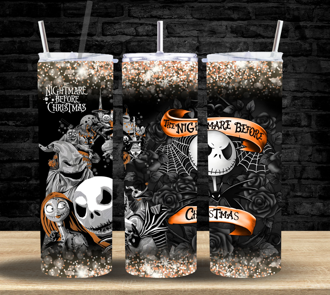 Jack Gold Glitter Border - Tumbler