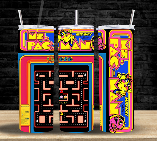 Ms Pacman Arcade Game - Tumbler