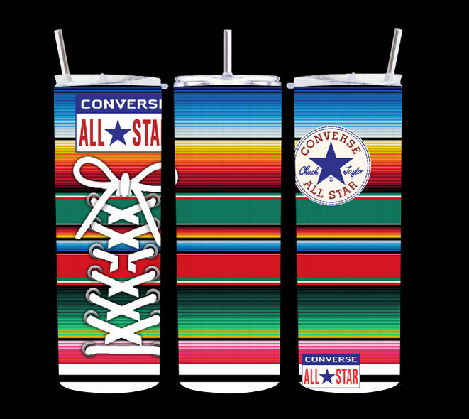 Converse Shoe Rainbow - Tumbler