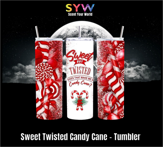 Sweet Twisted Candy Cane - Tumbler