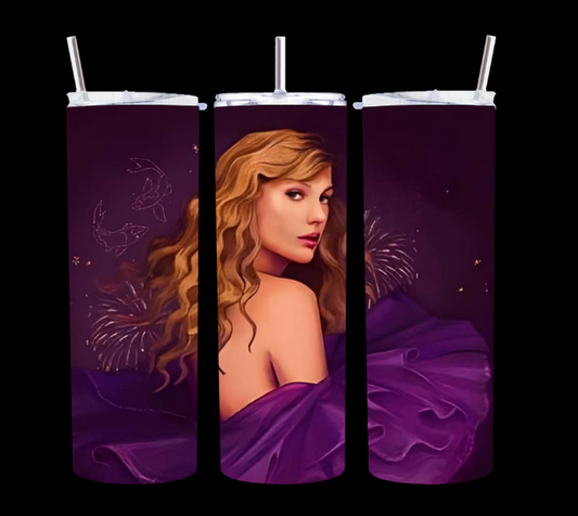 Taylor's Swift Purple Satin - Tumbler