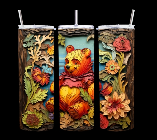 Flowers Pooh - Tumbler